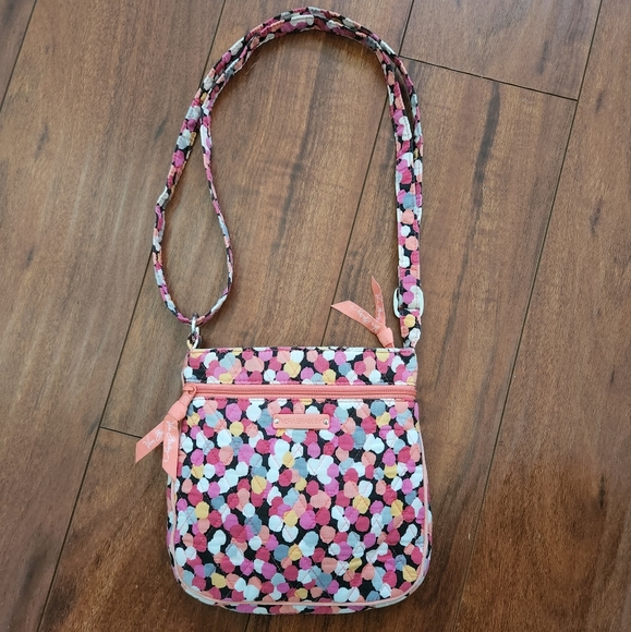 VERA BRADLEY CROSSBODY BAG WITH LOTS OF COMPARTMENTS - Picture 1 of 7